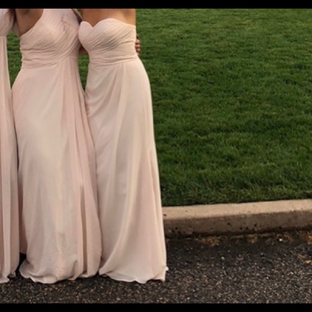 Pale Rose Strapless Corset Gown